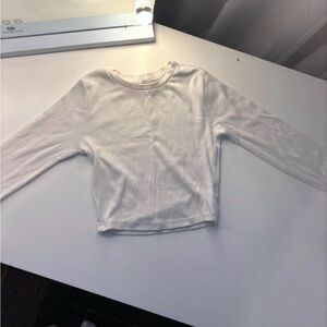 Garage White Long Sleeve Tee